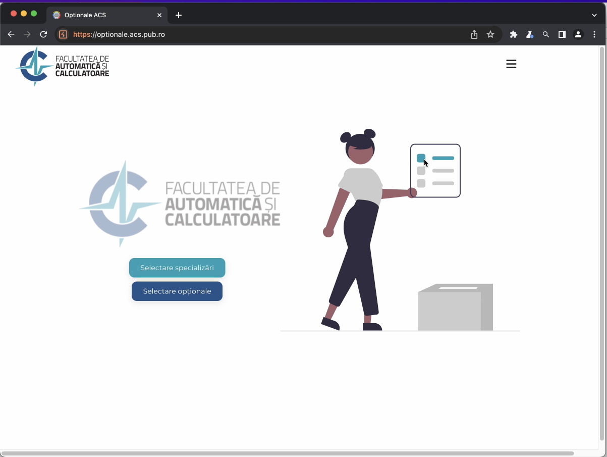 student view of the app